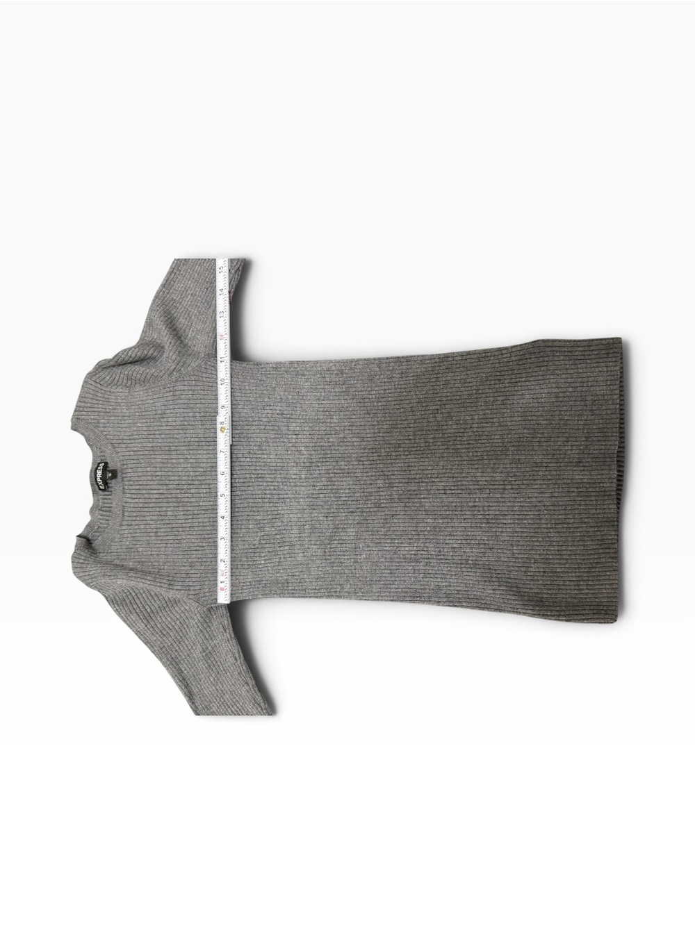 Express Ribbed Elbow Sleeve Sweater - Picture 6 of 7
